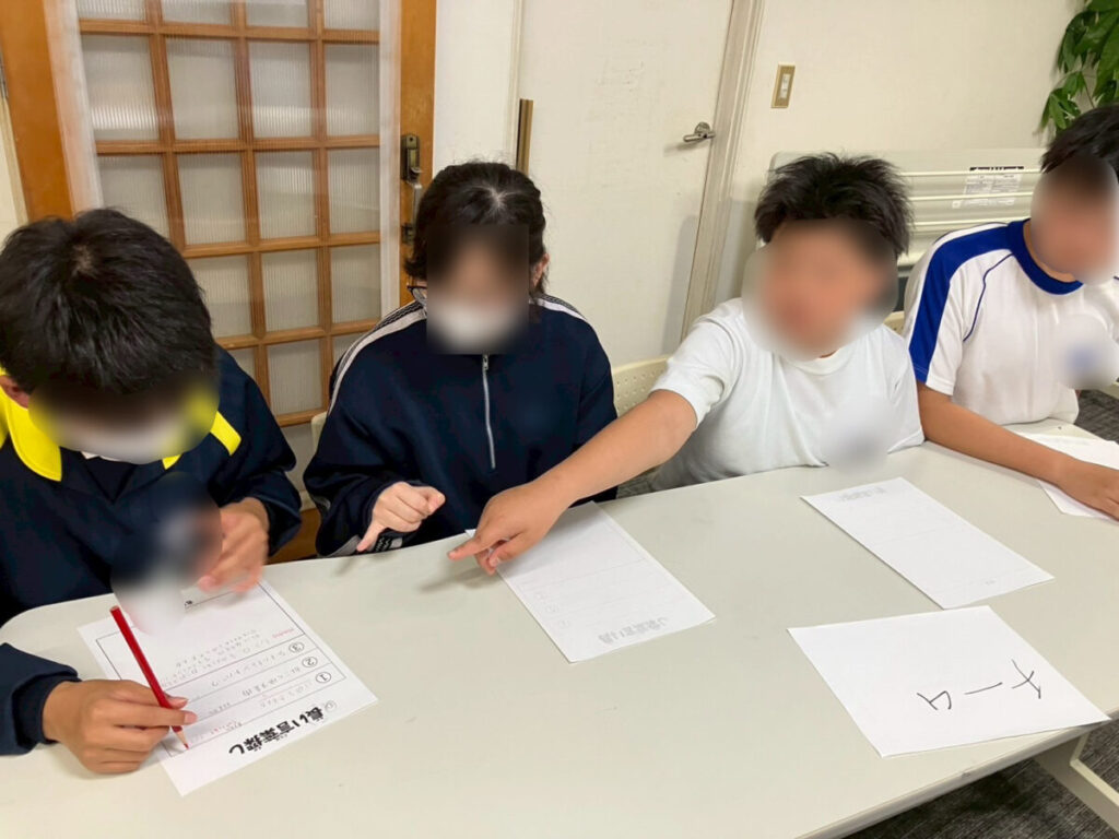 話し合い中