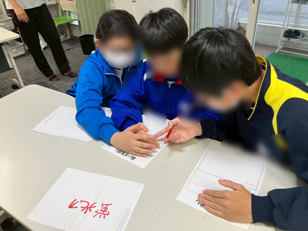 話し合い中