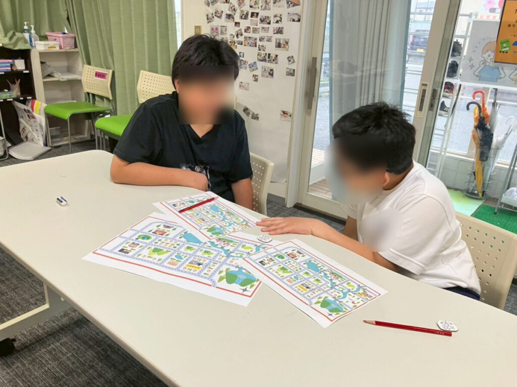 話し合い中