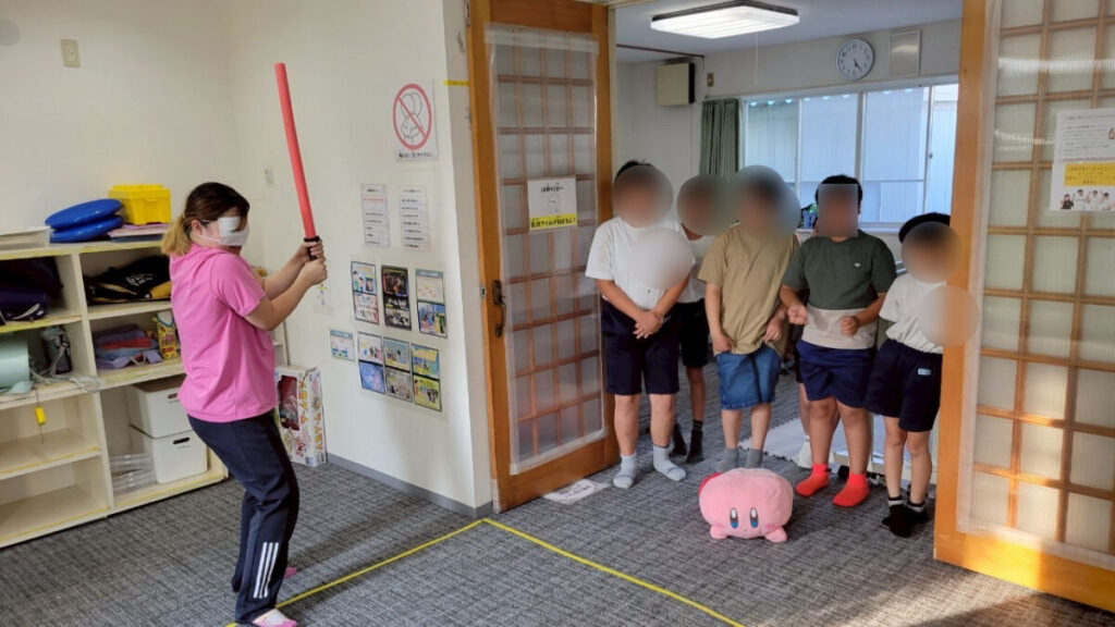 目隠しカービィ叩き