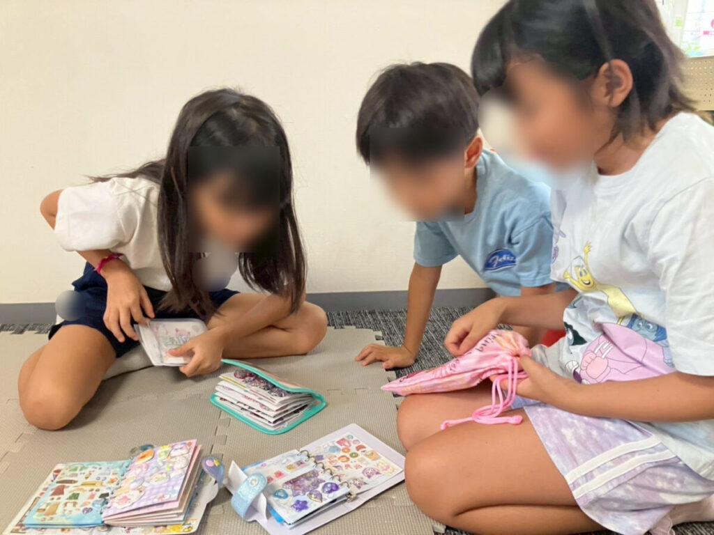 シール交換中